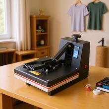 38×38cm 高压平板热转印机 多功能烫画机 烫钻机 锦旗 T恤印花机