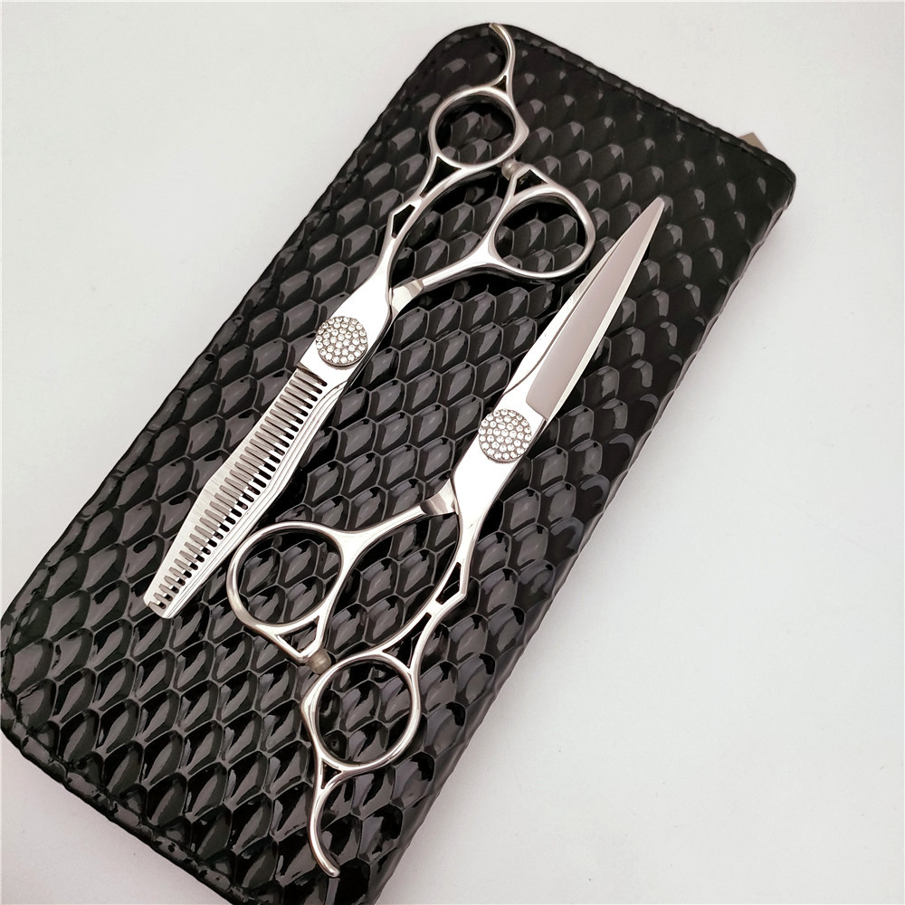 KUI-6.0寸美发剪刀 数控刀头 满天星螺丝 高档理发剪刀 井上火匠