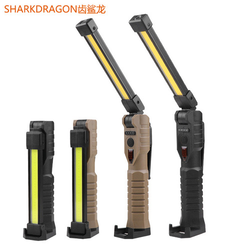 Cross-border new COB work light Type-C rechargeable multi-function power display with output emergency LED inspection light