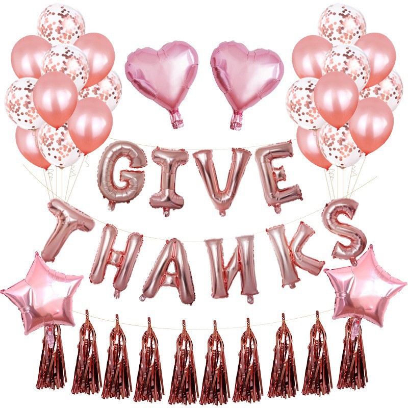 Acción de Gracias fiesta decoración traje de globo de Acción de Gracias accesorios de foto globo de película de aluminio globo de látex de Turquía