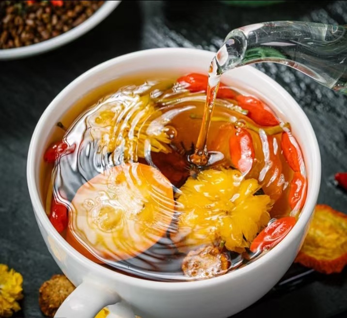 Chrysanthemum Goji Herbal Tea Ju Hua Gou Qi Cha 15 Tea Bags 150g Hot Brew Blend overview