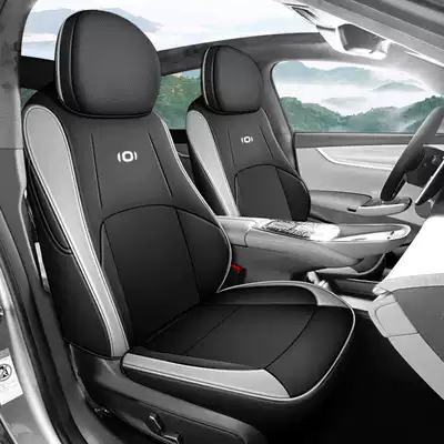 Modelə uyğun (Original) oturacaq örtükləri – specifically for the A07 model - black-and-gray-standard-version-note-the-model-year-front-row-fully-covered-rear-row-partially-covered