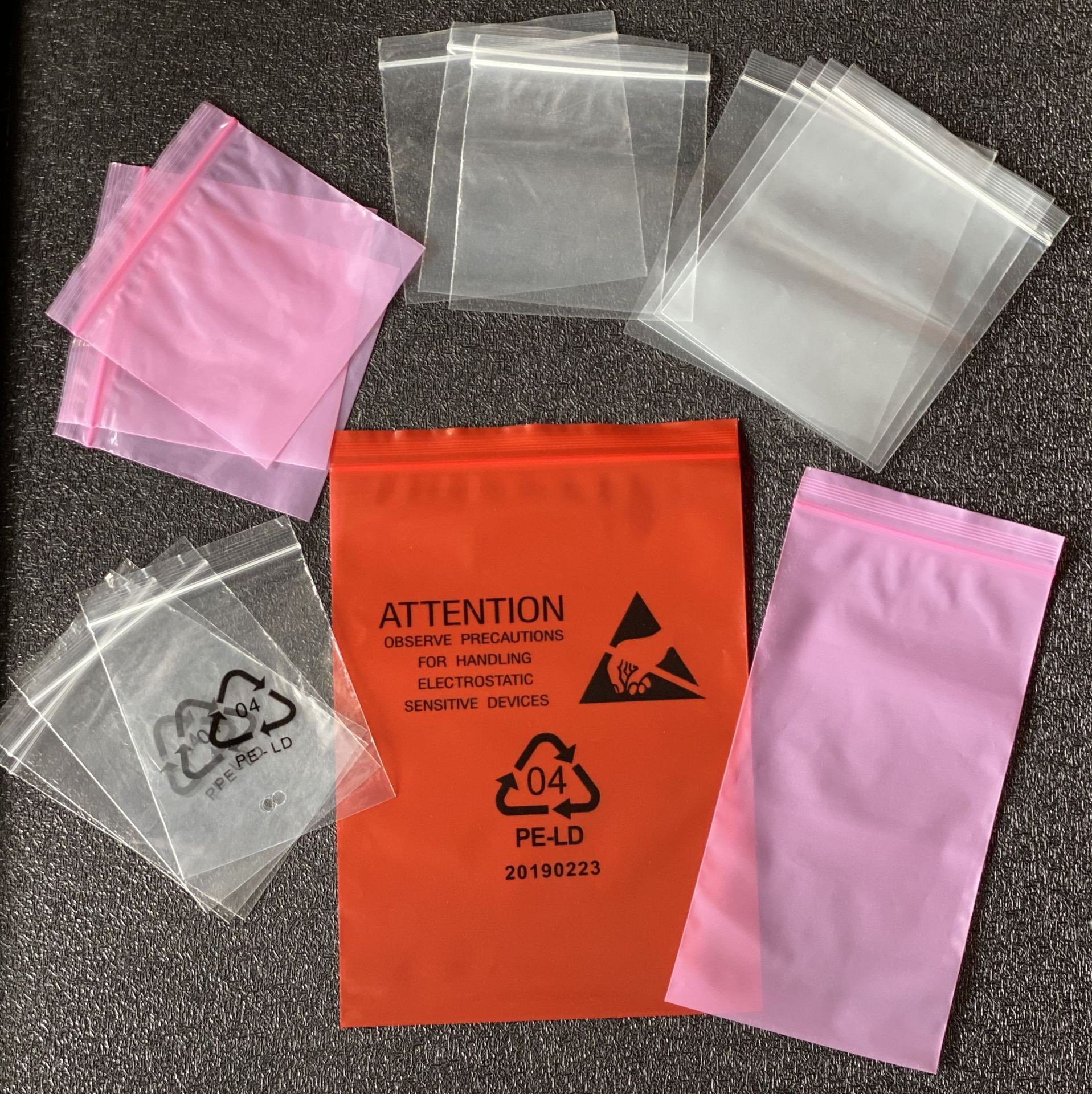 密封袋饰品包装袋加厚封口袋子胶袋双骨袋印刷logo透明pe自封袋