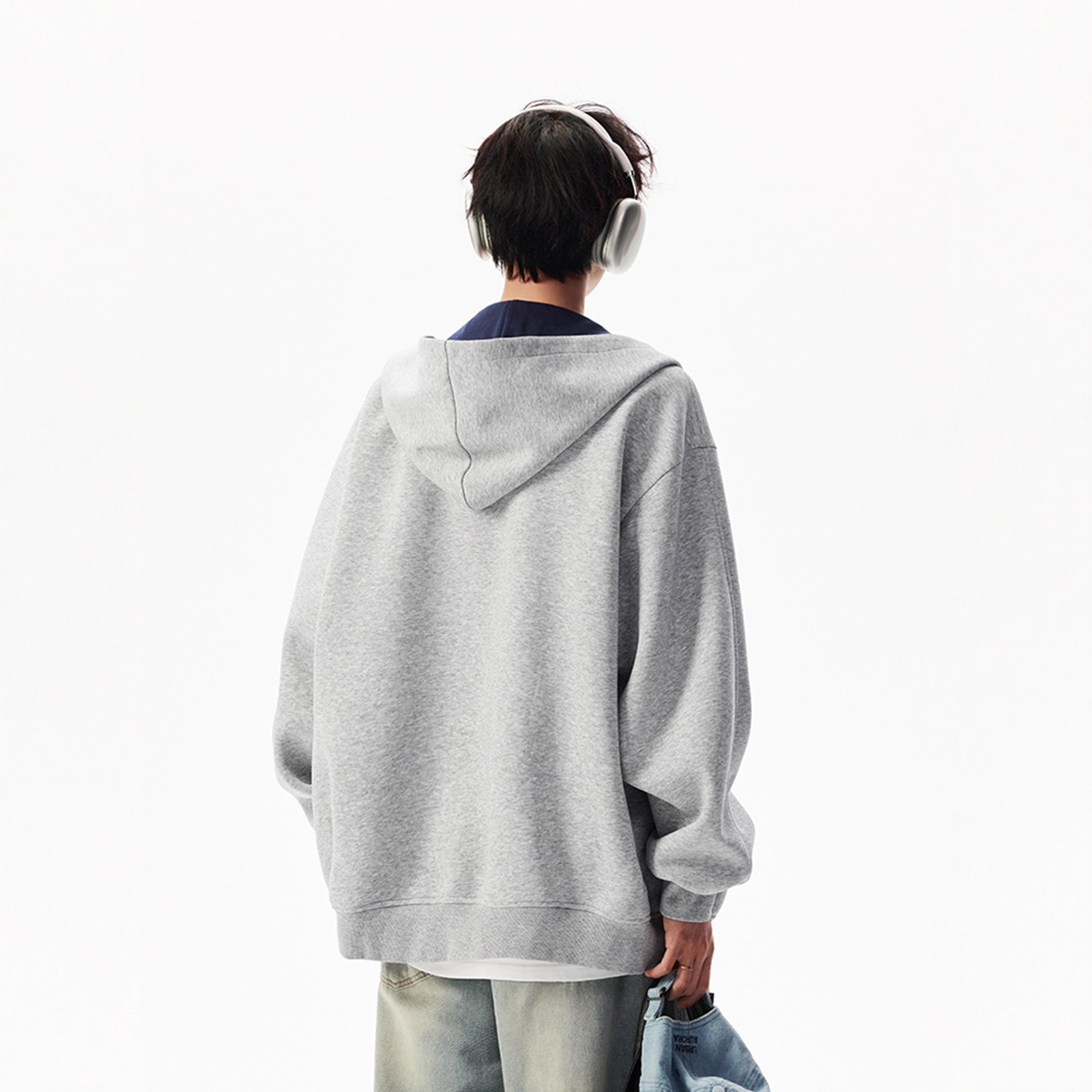 Casual Hoodie Jacket, Loose And Versatile, Contrasting Colors, Couple Hooded Cardigan_viptrois.com