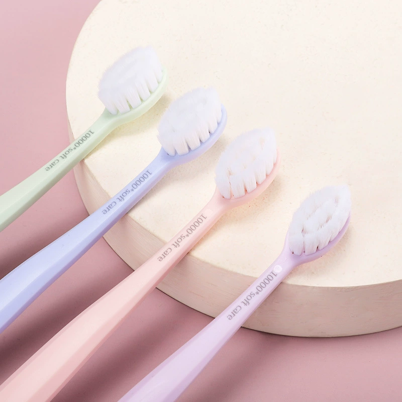 Dr. Bai Бытовая зубная щетка на десять тысяч волос Костюм для взрослых Мягкая защита десен Ультратонкая маленькая головка Пять упаковок Съемная зубная щетка
