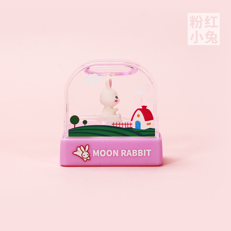 Cristal Blanco Conejo rosa