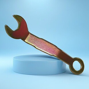 Source Factory 45-Degree Loading and Unloading Wrench, External Hex Wrench, Open-End Star Wrench, Double-Headed Special Thin Flat Wrench