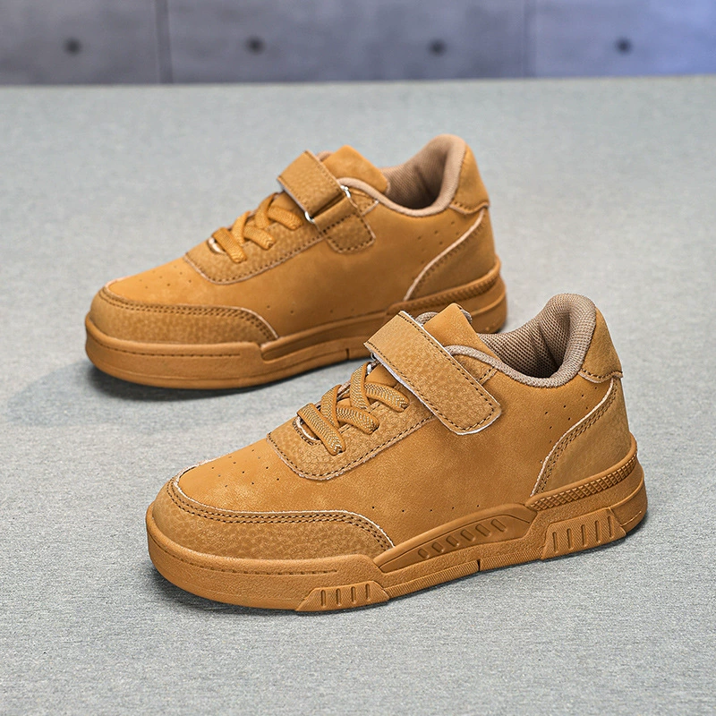 Classic low children's sneakers, white shoes for boys, footwear, non-slip sports shoes for leisure, for import