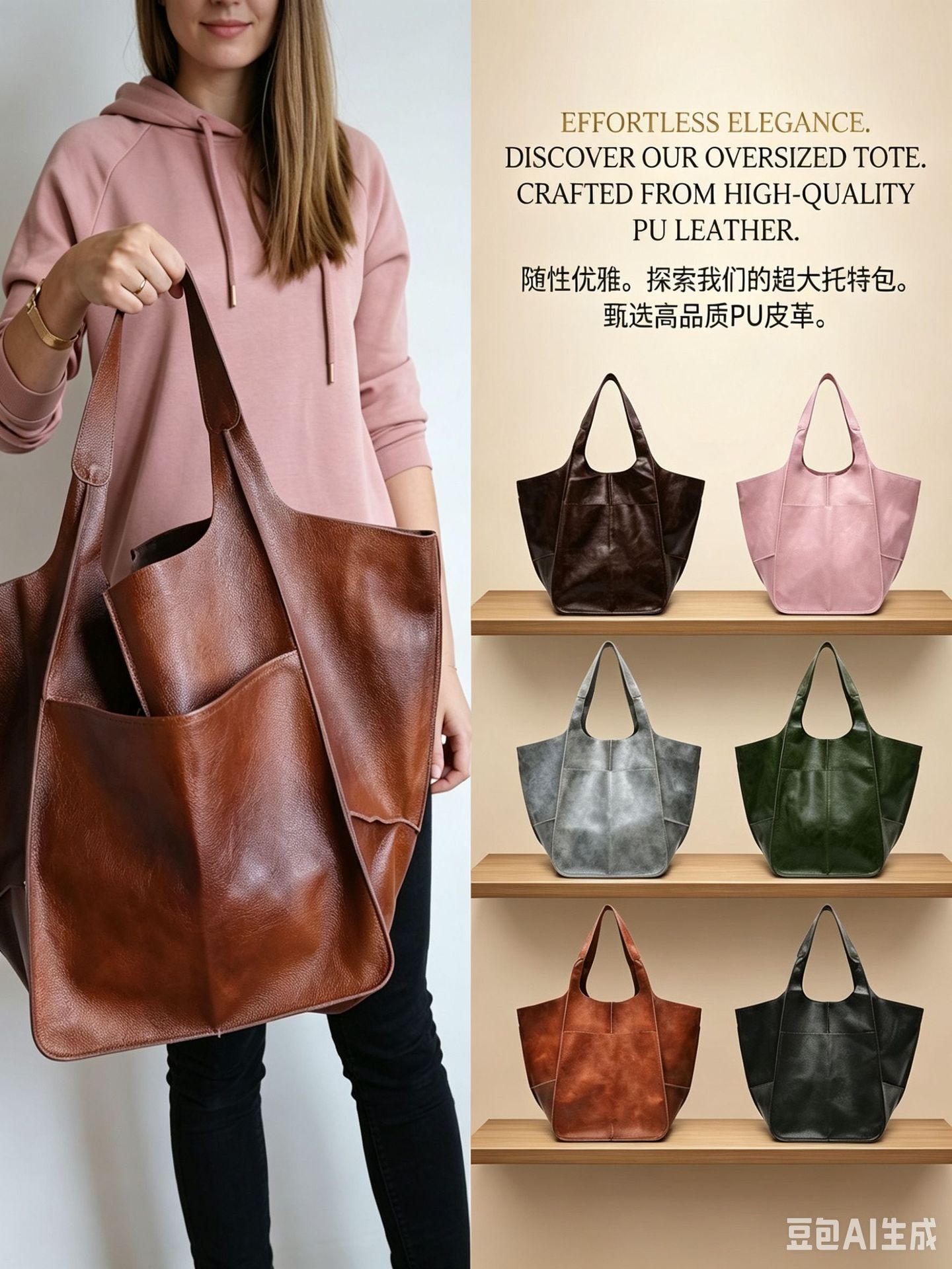 retro capacious one-shoulder bag