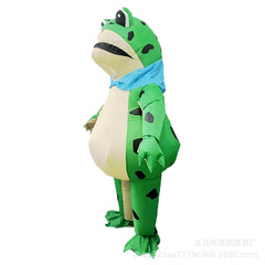 跨境亞馬遜服裝道具玩偶表演卡通搞怪衣服人偶服網紅青蛙充氣服裝