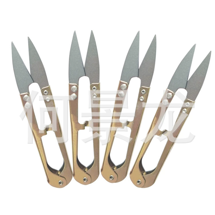 Цельные бытовые ножницы для железной пряжи U-образные маленькие ножницы Ножницы для вышивки крестиком высококачественные ножницы для железной пряжи