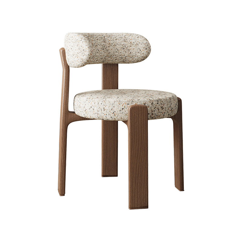 Sillas de comedor de madera sólida retrógrada francesa sillas de comedor de estilo medieval sillas de diseño de alta calidad sillas de respaldo nórdicas