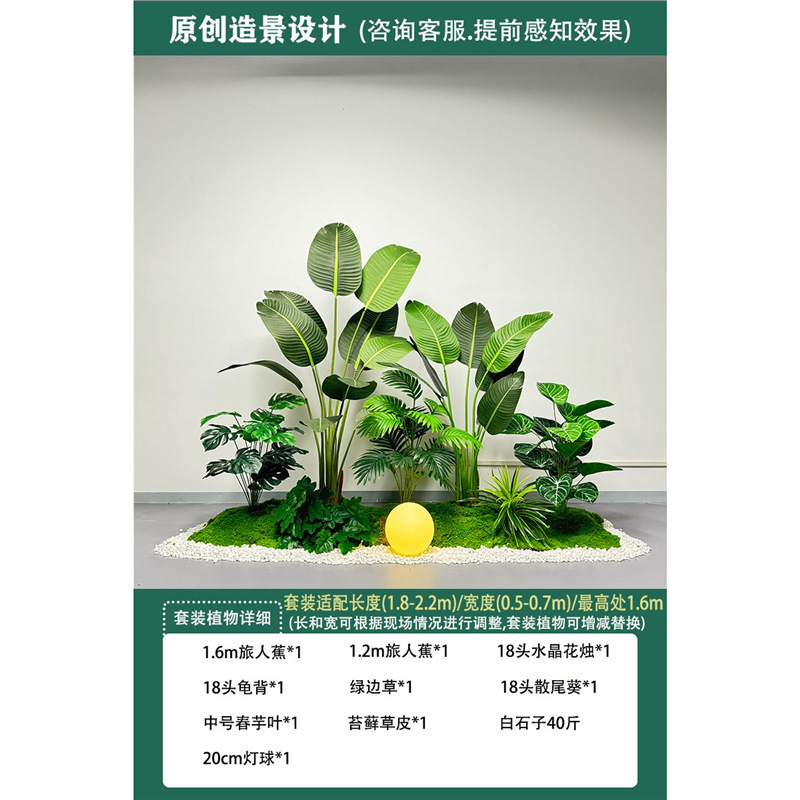 模擬植物造園、大型サボテン、オオバコ、鉢植え、オフィス、食堂、階段、窓、緑の植物の装飾|undefined