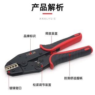 Sea Fishing Oval New Rope Aluminum Sleeve D Aluminum Sleeve Crimping Pliers 258 Crimping Pliers Hsl1 Wire Rope Pliers Ratchet Fish Letter