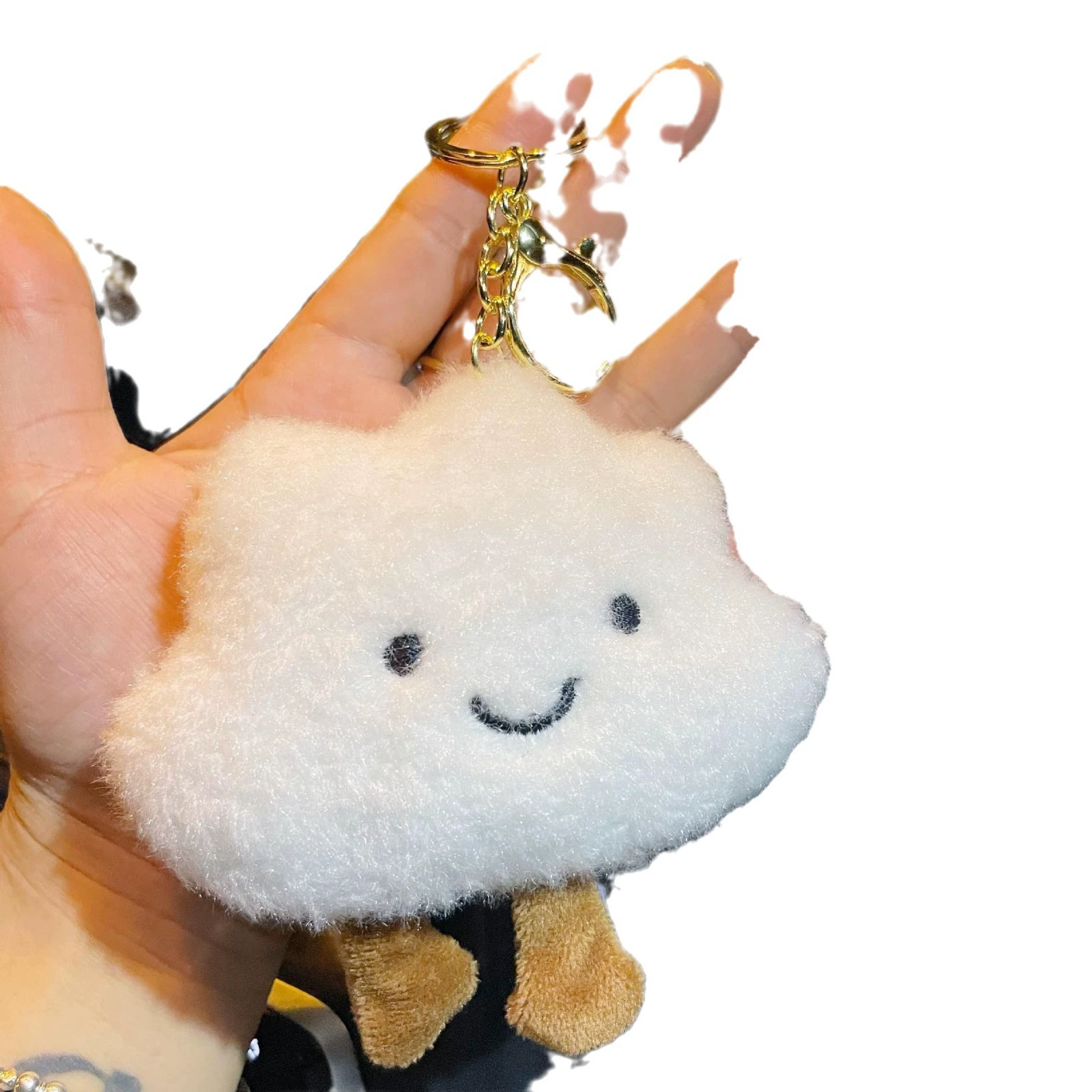 Creative plush doll, cartoon keychain, pendant for students, bag accessory, cloud