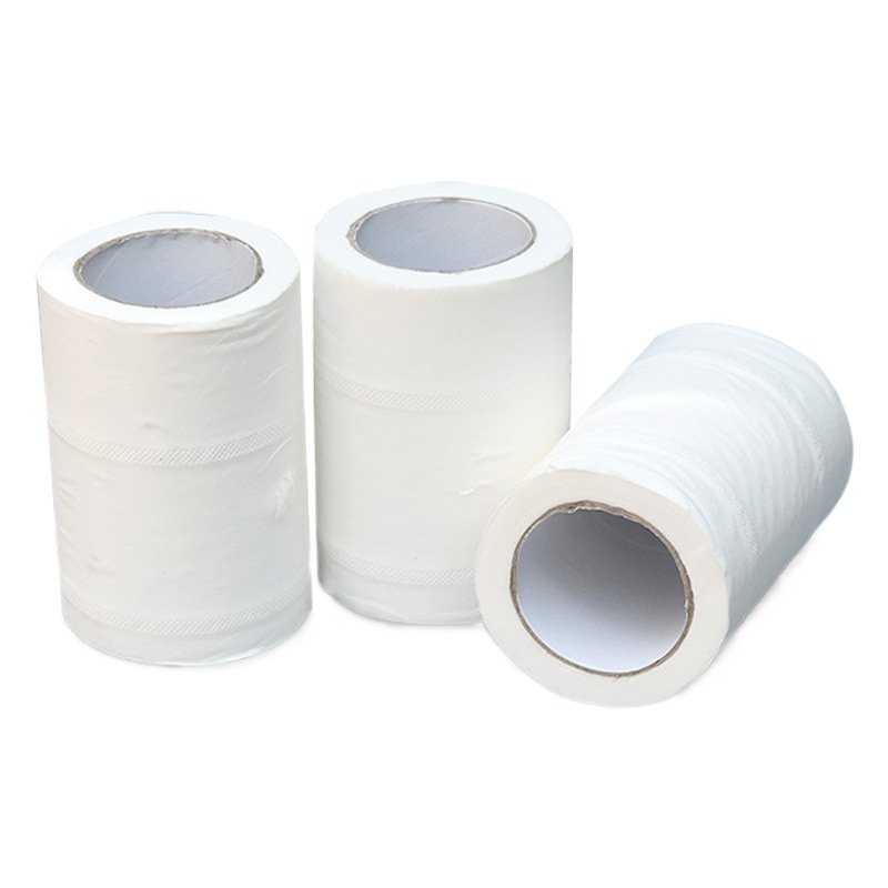 Toallas de papel de baño de comercio exterior, rollo de hotel, papel higiénico, rollo de papel hueco de hotel al por mayor, rollo de papel higiénico central