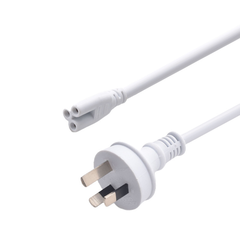 Saa Certified Pure Copper Australian Ac Plug Cord with Australian Standard Plum Blossom Connector, Australian Standard Laptop Adapter Power Cord