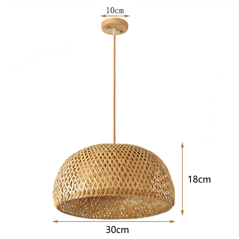 Lámpara de bambú linterna de bambú chino restaurante japonés lámpara de bambú Zen salón de té balcón dormitorio cama y desayuno lámpara de restaurante de olla caliente