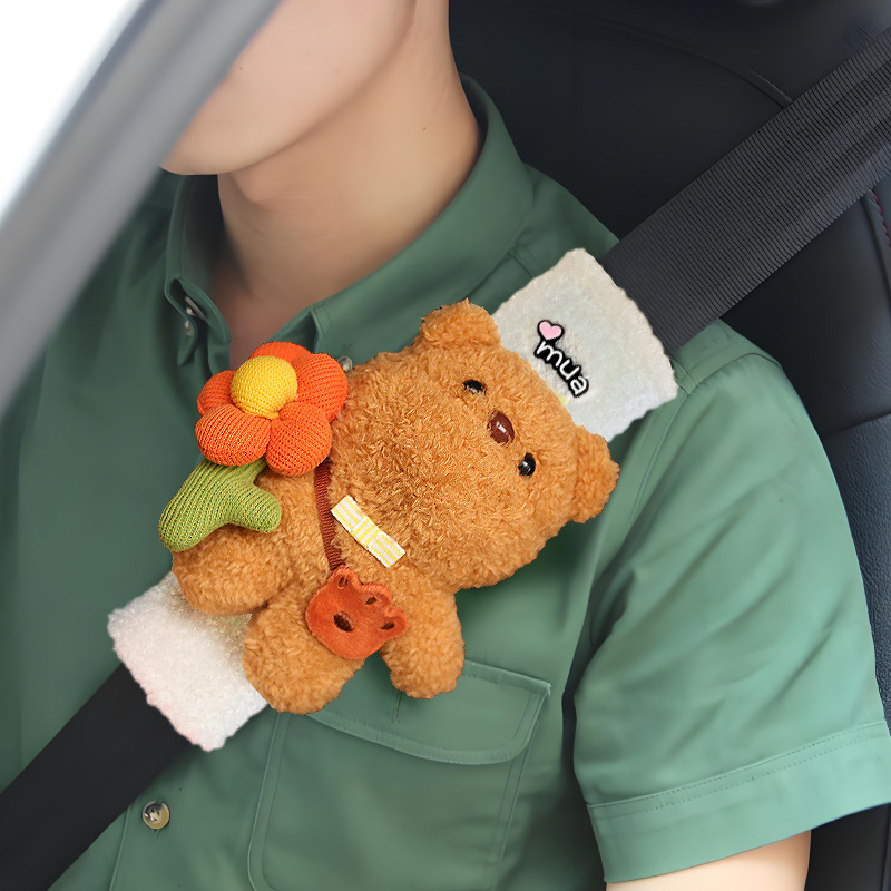 Funda Protectora para Cinturón de Seguridad de Felpa Antidesgaste para Coche image 2