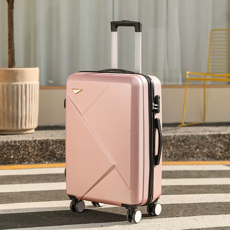 Universal suitcase on wheels, durable capacious box for traveling, 20 inch