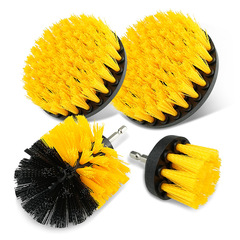 跨境電鑽刷清潔刷4件套電鑽刷頭電動毛刷汽車輪轂刷電鑽刷子套裝