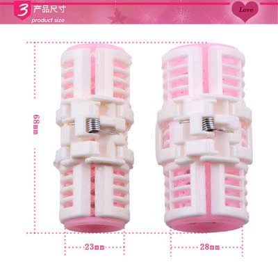Hair curling rollers, plastic bangs clips — big size, heatless styling & reusable