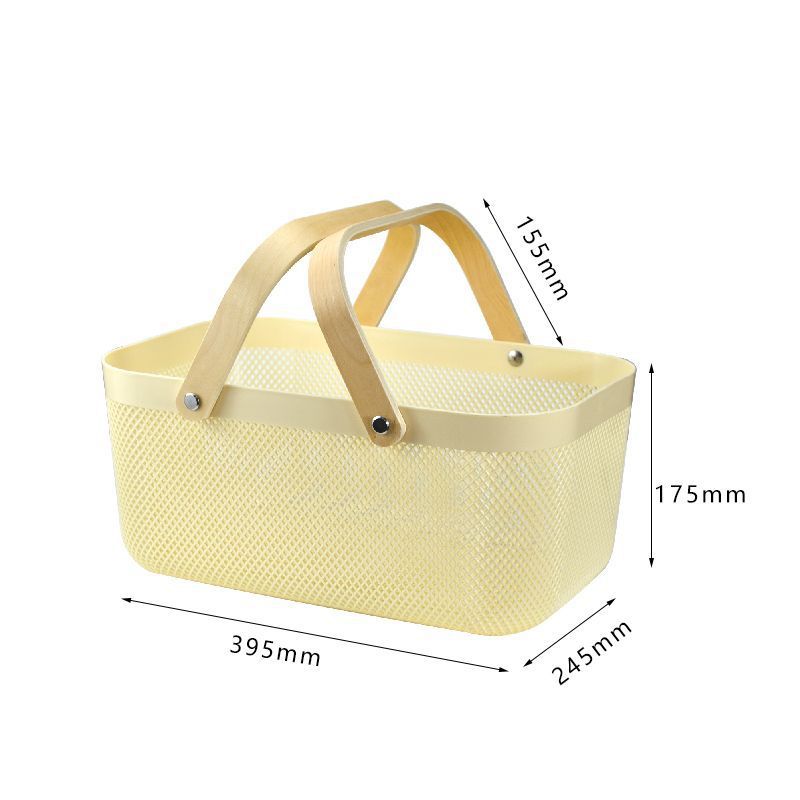 Estilo de cocina de baño canasta de almacenamiento Resalto canasta de almacenamiento de mano canasta de almacenamiento canasta de snack