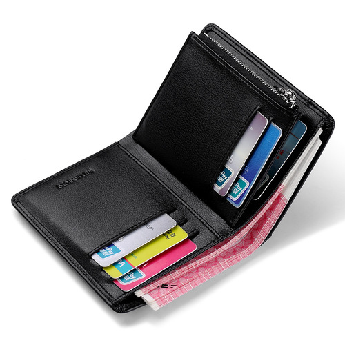 Emperor Paul wallet men's short wallet first layer cowhide cross-border genuine leather wallet change with gift box foreign trade