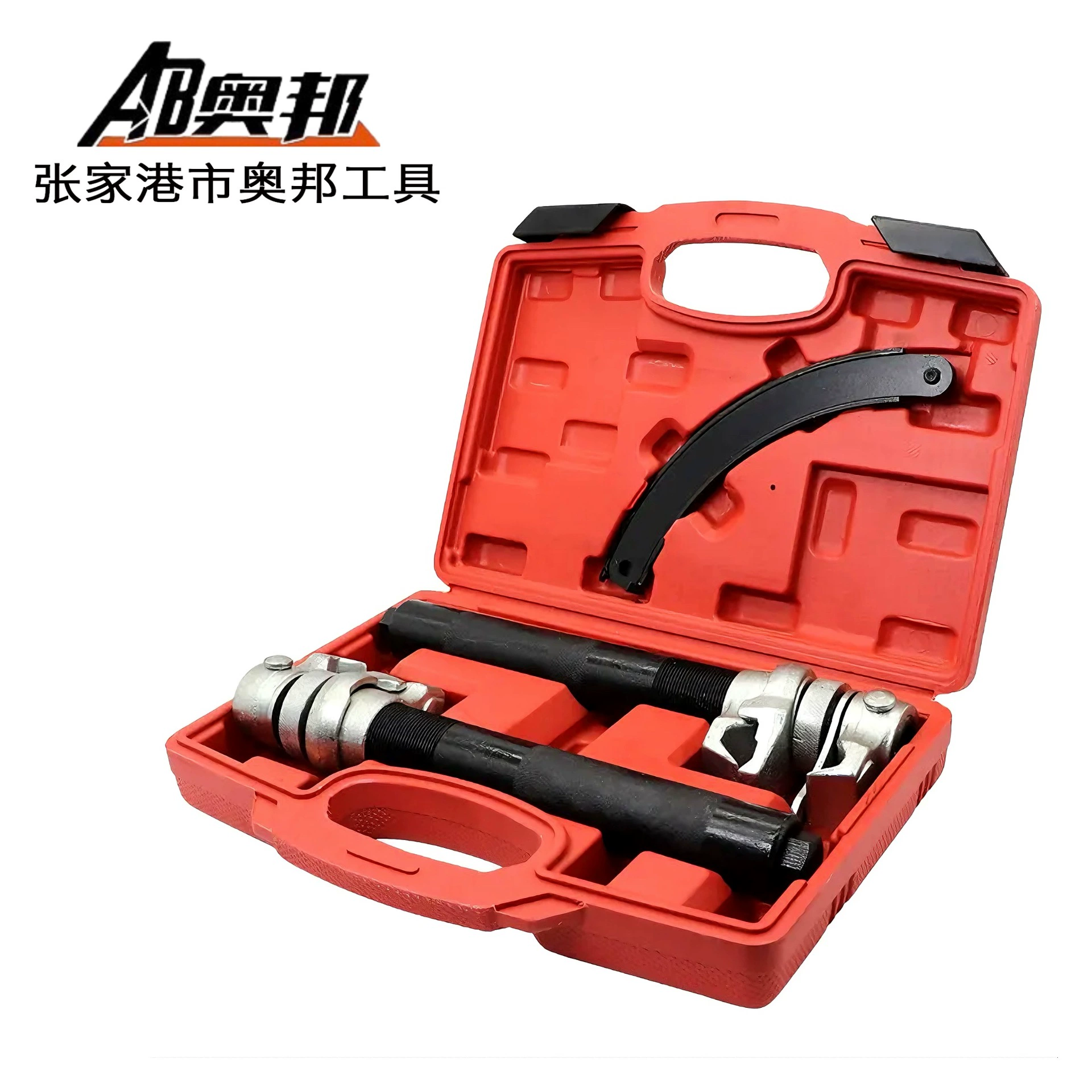 Готовый комплект для снятия и установки амортизаторов, профессиональный инструмент для разборки и сборки амортизаторов с пружинным компрессором.