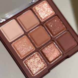 Coolbarbee Chocolate Eyeshadow Palette Nine-Color Eyeshadow Earth Color Pearlescent Matte Tiktok Live Same Style 150
