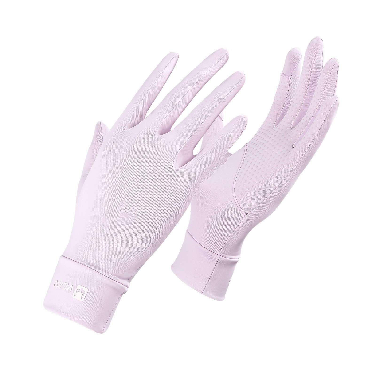 Guantes de protección solar de seda de hielo de verano para mujer Guantes de ciclismo de pantalla táctil de estilo fino anti-ultravioleta, transpirable y antideslizante al aire libre