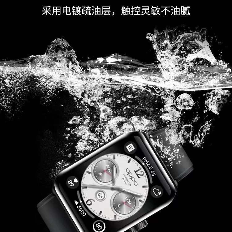 Adecuado para OPPO watch4Pro ver película de cerámica de flexión en caliente película protectora de superficie curva cubierta completa no-curling PMMA película