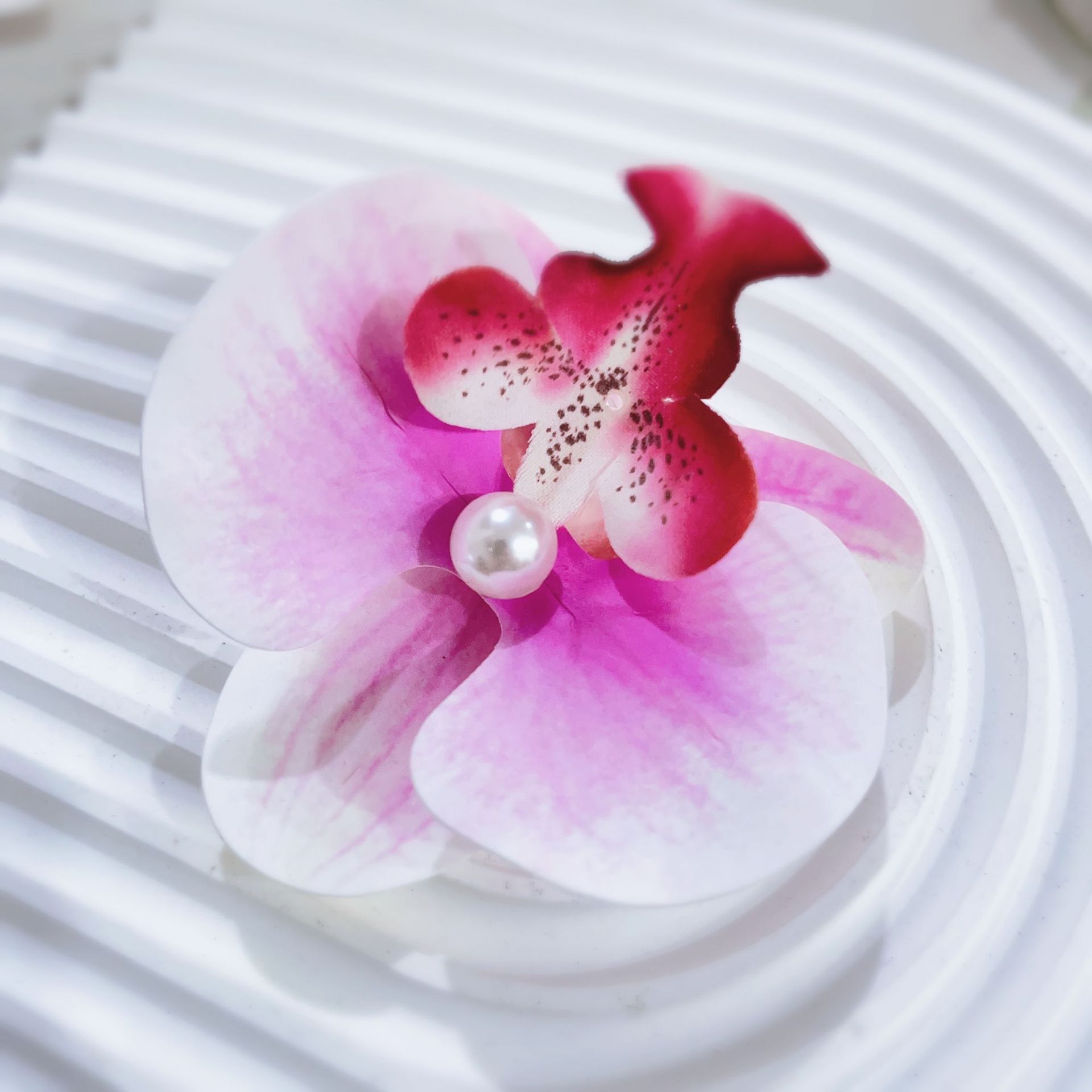 Flores biónicas mariposas orquídeas abrazadera para el cabello de mujer atmósfera sen sensación de cabello de flores bordes laterales abrazadera para el cabello de flores frisa abrazadera para el cabello de mujer image 11