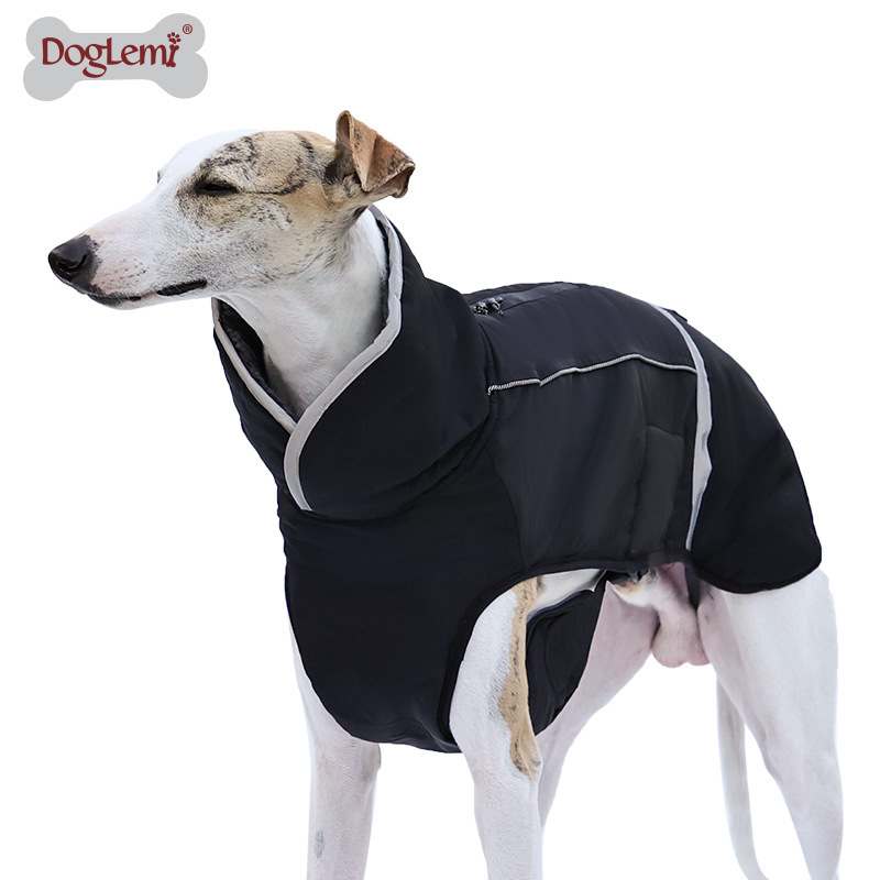 Dolemi Pet Clothing Autumn and Winter Reflective Thickened Dog Clothes Golden Retriever French Bulldog Warm Jacket Pet Clothes