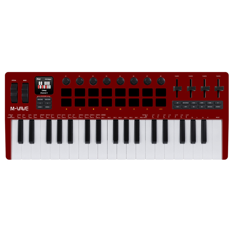 SMK-37プロ37キーボードシンセサイザーミディ音源付キーボードコントローラー携帯電音創作編曲|undefined