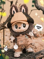 在庫あり ジモモリーダー 58cm トレンディフィギュア ビニール人形 ラブブ かわいいカーキ色のスーツ人形服