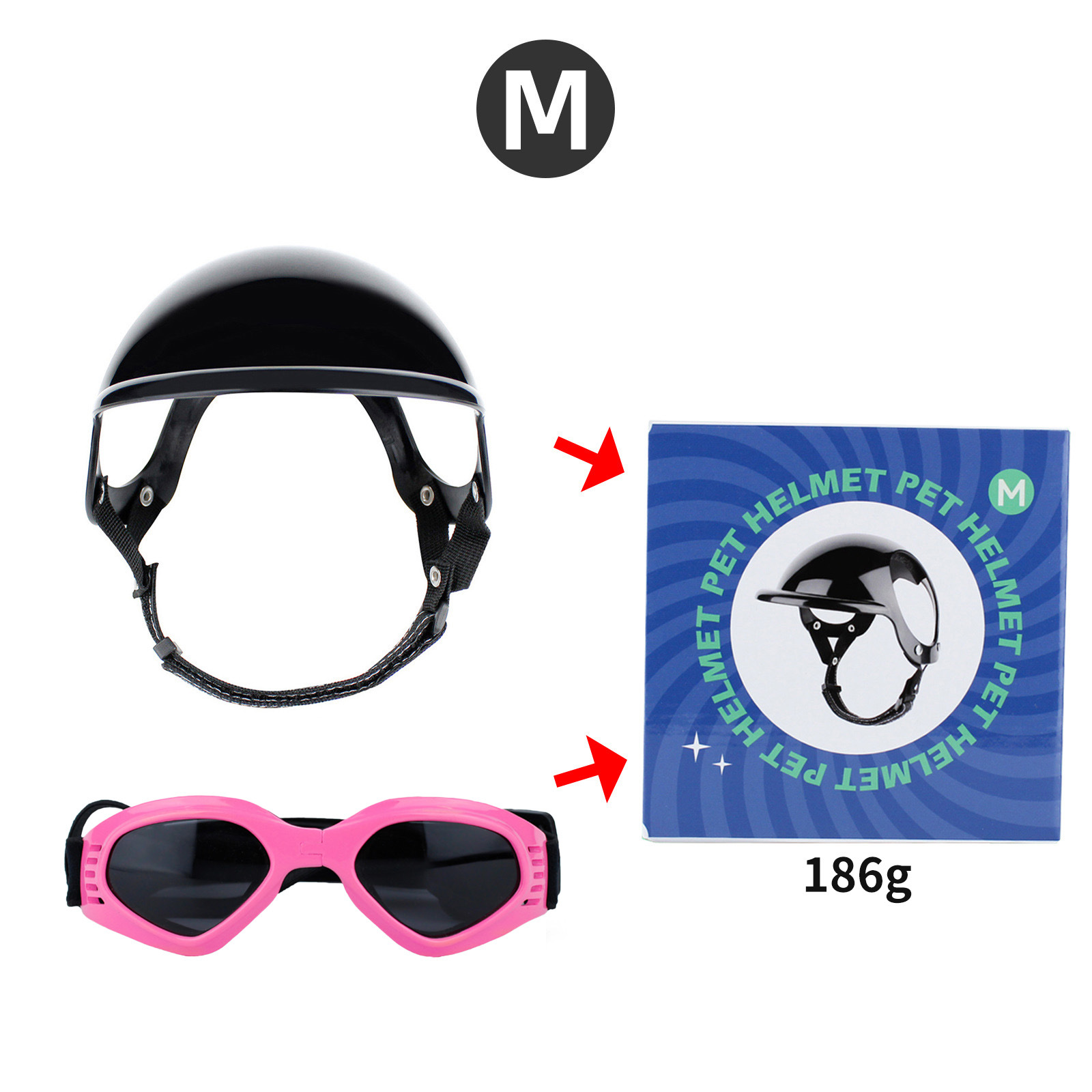 PET casco mascotas gafas a juego sombrero perro gato motocicleta casco de seguridad sombrero Accesorios Sombrero tocado
