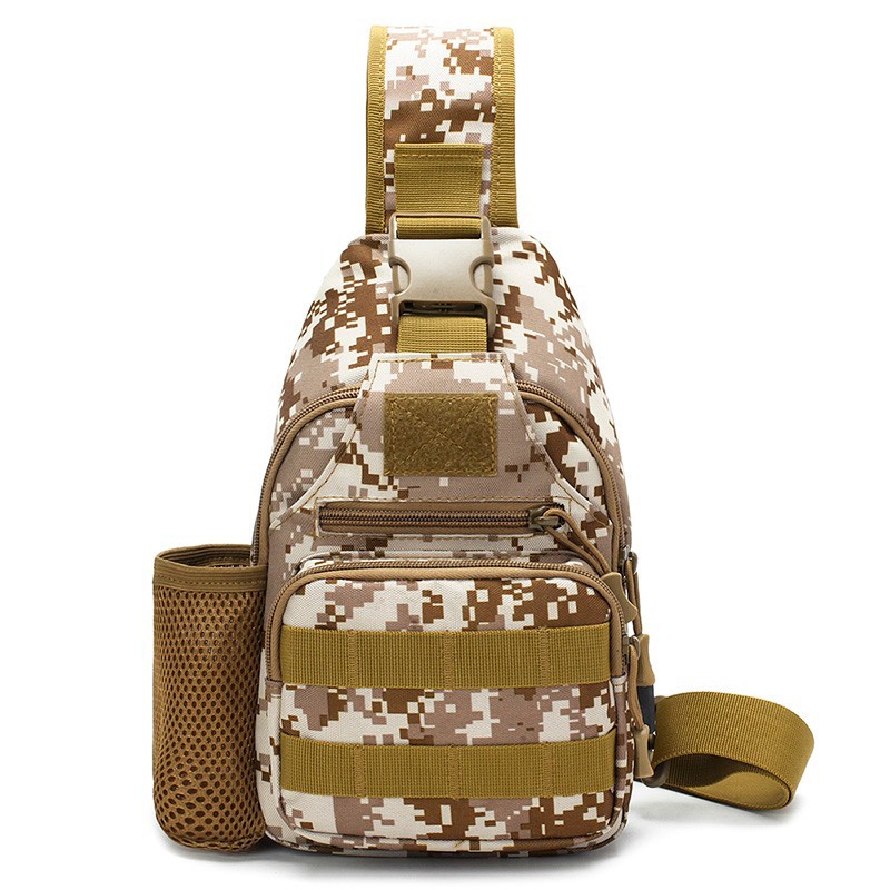 Bolso de pecho de los hombres crossbody bolsa de camuflaje multifuncional mochila táctica al aire libre crossbody bolsa de lona ocio deportes bolsa Luya