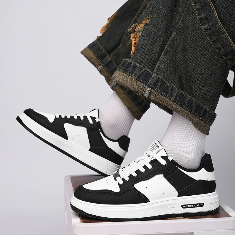 Мужская черно-белая панда с низким верхом Jinjiang холодная липкая трансграничная 47 размеров, Весенняя новая модная обувь, мужская обувь, кроссовки