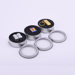 Wholesale metal box hardware accessories badges brooch small iron cans car USB drives metal boxes packaging boxes