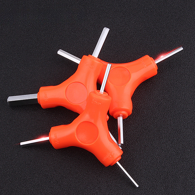 三叉内六角扳手套装y型2.5/3/4/5/6/8mm六棱螺丝刀组合工具工业级