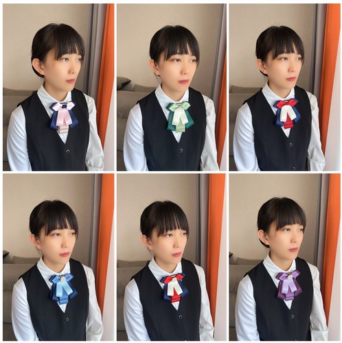 Formal suit tie women's professional lapel pin bank AGRBank postal hotel temperament fashion suit work uniform lapel accessory