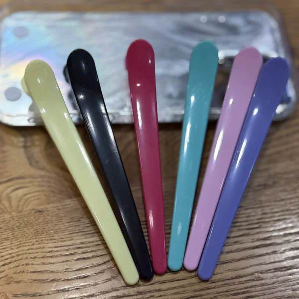 Colorful Seamless Duckbill Clips for Girls, Face Wash Makeup Hair Clips, Side Bangs Clips, Hairpins, Small Hair Clips, Alligator Clips