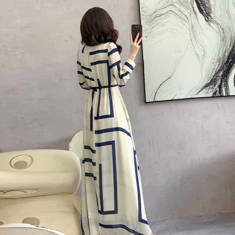 Women's Spring And Summer Extra-Long Elegant Long Dress_ecoleips.com
