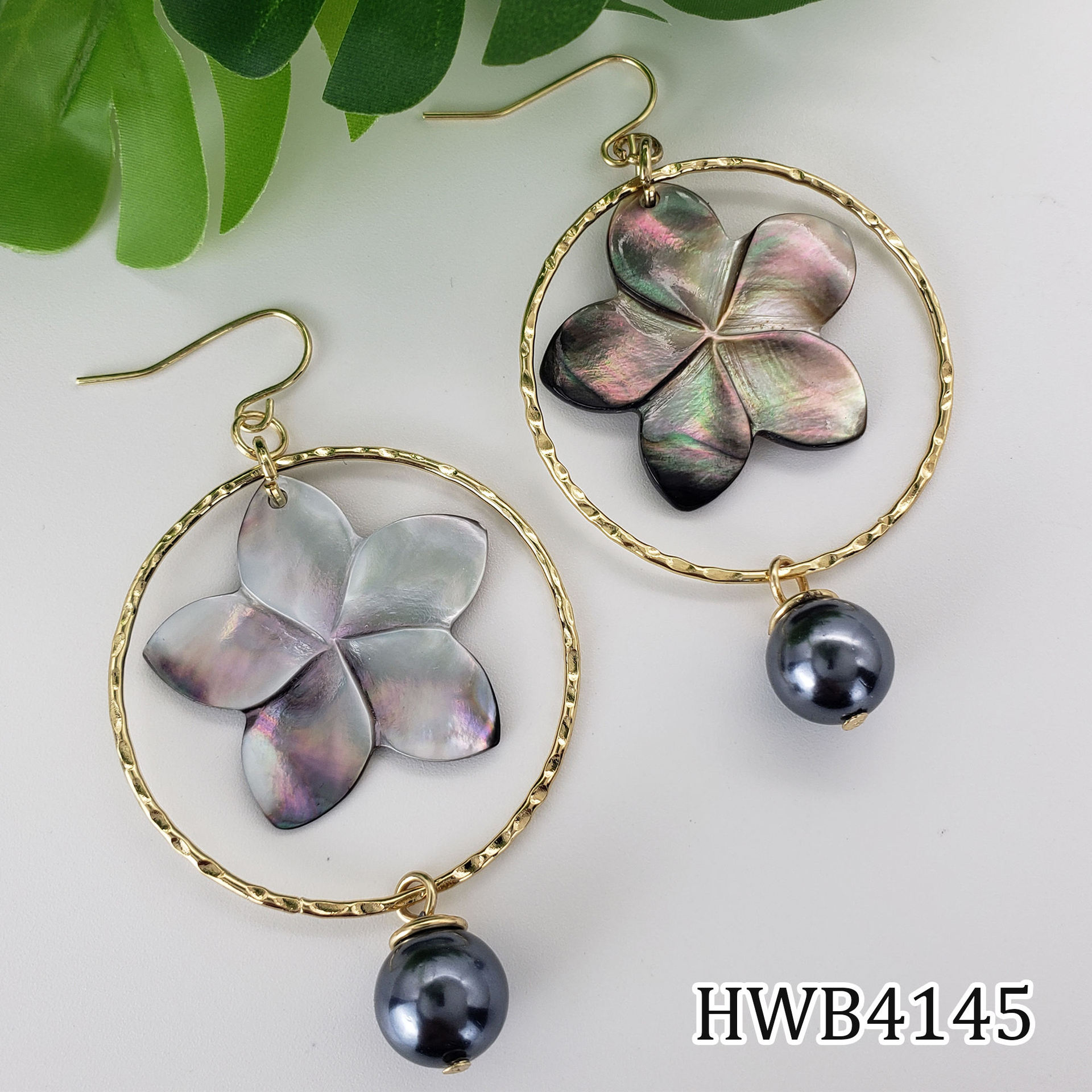Simple Style Flower Shell Plating Women's Drop Earrings 1 Pair display picture 5