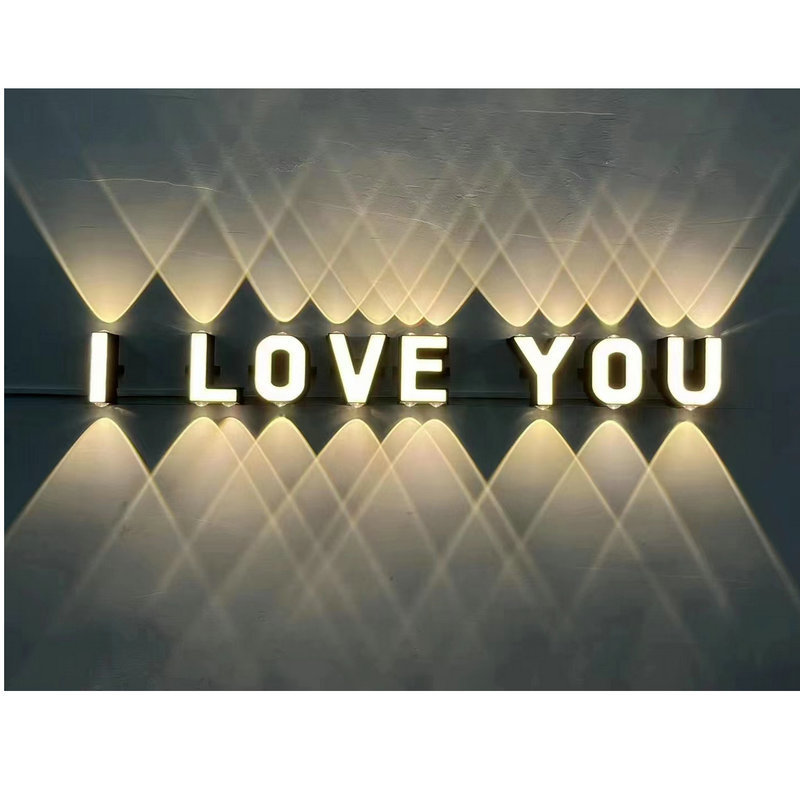 Nordic style living room modern minimalist wall lamp LED outdoor garden lamp 0-10 digital letter waterproof outdoor wall lamp