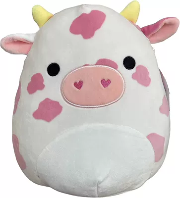 Oyuncaq yastıqlar: Plush Toy Pillow Strawberry Cow - pink-spotted-cow-20cm0140kg