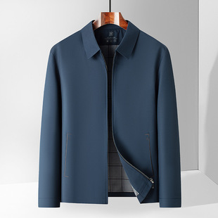 Main Push Brand Jacket 2025 Spring and Autumn New Men's Lapel Middle-aged High-end Casual High-end Sense Jacket Coat