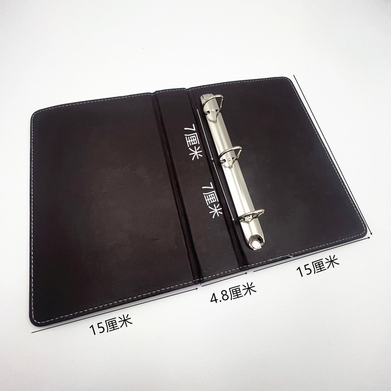 Ins Exquisite High-Value Pu Leather Card Album A5 High-End Small Card Photo Storage Album Receipt Clip 3 Holes 7cm