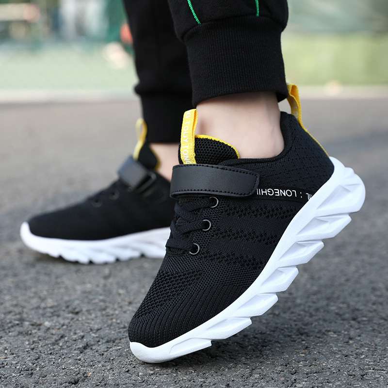 Quanzhou Children's Shoes Men's Running Shoes Spring and Autumn Fly Woven Mesh Sports Shoes Women's Lightweight Breathable Casual Student Sports Shoes